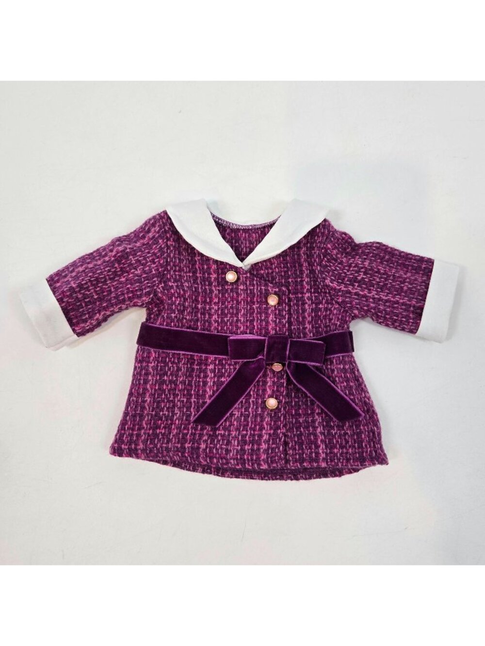 American Girl BeForever Doll Rebecca Rubin Meet Outfit Jacket ONLY Purple Tweed